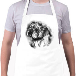 printfashion angol bulldog - Kötény - Fehér (5703286)