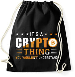 printfashion bitcoin 95 - Sportzsák, Tornazsák - Fekete (10369137)