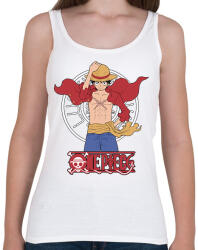 printfashion One Piece - Monkey D. Luffy - Női atléta - Fehér (14257928)