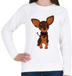 printfashion Chihuahua - Csivava - Női pulóver - Fehér (12070463)