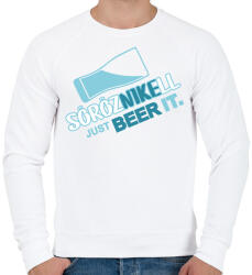 printfashion sörözni kell másik - Férfi pulóver - Fehér (6841719)