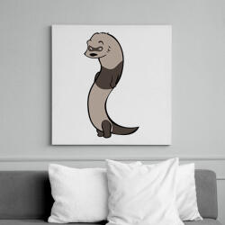 printfashion Vadász Görény - Vászonkép - Fehér (6622765)