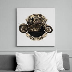 printfashion Pokol országútja - Vászonkép - Fehér (6620093)