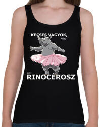 printfashion kecses, mint egy rinocérosz - Női atléta - Fekete (15185773)