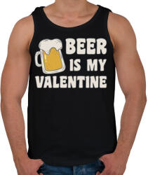 printfashion Sör valentin - Férfi atléta - Fekete (1176517)