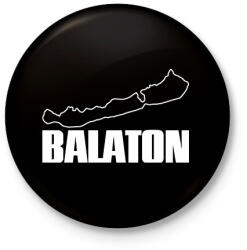 printfashion balaton - Kitűző, hűtőmágnes - Fekete (7271896)
