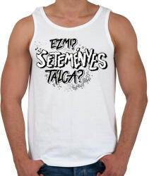 printfashion Ez mi? SETEMÉNYES tálca? - Férfi atléta - Fehér (16739543)