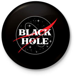 printfashion Fekete lyuk NASA paródia - Kitűző, hűtőmágnes - Fekete (3096767)
