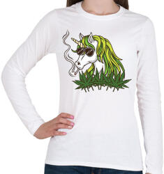 printfashion WeedCorn - Női hosszú ujjú póló - Fehér (2572109)