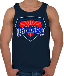 printfashion 60 YEARS BADASS - Férfi atléta - Sötétkék (9842716)