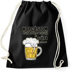 printfashion Horgászom csak akkor zavarj ha sört hoztál - Sportzsák, Tornazsák - Fekete (12959369)