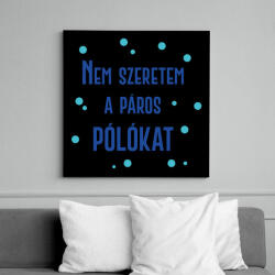 printfashion Páros póló (nem) szeretem - Férfi - Vászonkép - Fekete (6997577)