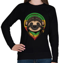 printfashion Reggae lajhár - Női pulóver - Fekete (6590226)