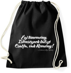 printfashion Csokonai Vitéz Mihály - Reményhez - Sportzsák, Tornazsák - Fekete (4330441)