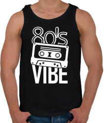 printfashion 80's vibe - Férfi atléta - Fekete (13304577)