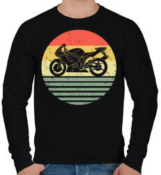 printfashion Motorcycle - Férfi pulóver - Fekete (2019654)