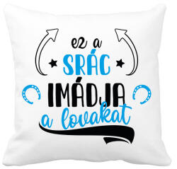 printfashion Ez a srác imádja a lovakat - Párnahuzat, Díszpárnahuzat - Fehér (12723706)