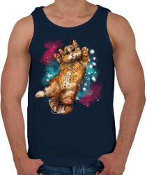 printfashion watercolor cat - Férfi atléta - Sötétkék (5600930)