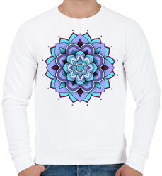 printfashion 3D mandala - Férfi pulóver - Fehér (13356508)