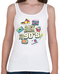 printfashion Back to the 90's - Női atléta - Fehér (14151207)