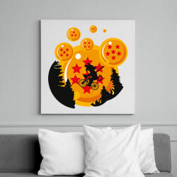 printfashion Sárkány hold - Vászonkép - Fehér (6621631)