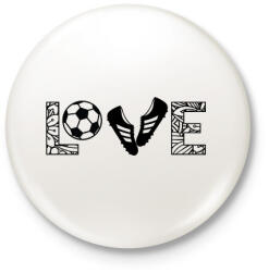 printfashion Love - Kitűző, hűtőmágnes - Fehér (4961493)