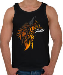 printfashion Róka minta - Férfi atléta - Fekete (6040493)