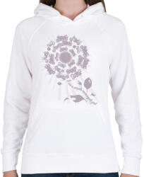 printfashion SIMPLE2 - Női kapucnis pulóver - Fehér (2925084)