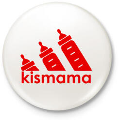 printfashion Kismama logó - Kitűző, hűtőmágnes - Fehér (15749929)