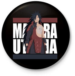 printfashion Ucsiha Madara - Kitűző, hűtőmágnes - Fekete (3099606)
