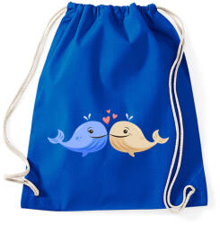 printfashion Szerelmes bálnak - Sportzsák, Tornazsák - Bright royal (6057697)