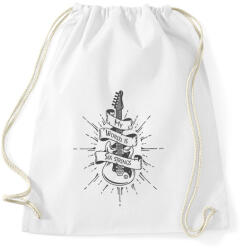 printfashion My world is six strings - Sportzsák, Tornazsák - Fehér (6370578)