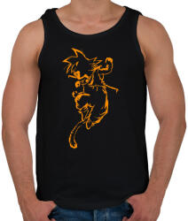 printfashion Son Goku - Férfi atléta - Fekete (518008)