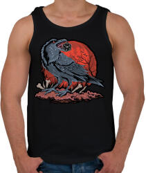 printfashion Holló kockával - Férfi atléta - Fekete (5515013)