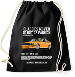printfashion Bmw E30 - Sportzsák, Tornazsák - Fekete (14788477)