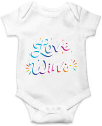 printfashion A szerelem mindig győz - Love always wins - Baba Body - Fehér (4309426)