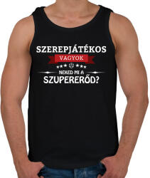 printfashion Szerepjátékos vagyok, neked mi a szupererőd? - Férfi atléta - Fekete (2679666)