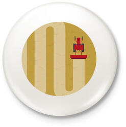 printfashion Betakarítás - Kitűző, hűtőmágnes - Fehér (7646822)