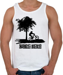 printfashion cycling legend - Férfi atléta - Fehér (1665332)