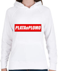 printfashion Plata o Plomo - Női kapucnis pulóver - Fehér (5089605)