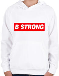 printfashion B strong - Gyerek kapucnis pulóver - Fehér (2941995)