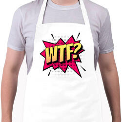 printfashion WTF! - Kötény - Fehér (4914318)