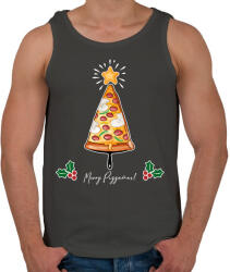 printfashion Merry Pizzamas pizzalapáttal fehér - Férfi atléta - Sötétszürke (5765233)
