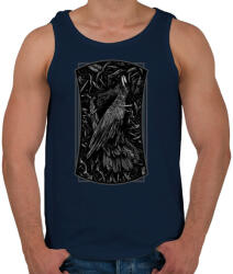 printfashion Döglött varjú - Férfi atléta - Sötétkék (124934)