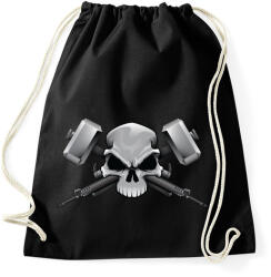 printfashion Skull and weapons - Sportzsák, Tornazsák - Fekete (861742)