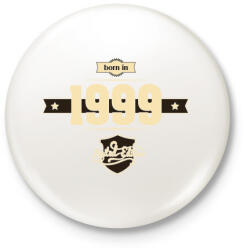 printfashion born-in-1999-cream-choco - Kitűző, hűtőmágnes - Fehér (3076878)