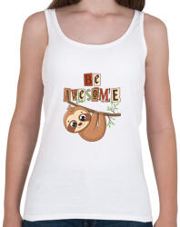 printfashion Be awesome - Női atléta - Fehér (14180702)
