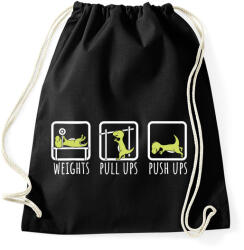 printfashion Dínó edzés - Sportzsák, Tornazsák - Fekete (11676728)
