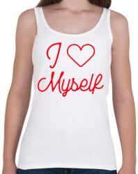 printfashion I love myself 3 - Női atléta - Fehér (10645954)