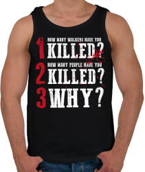 printfashion A 3 kérdés - Férfi atléta - Fekete (14232049)